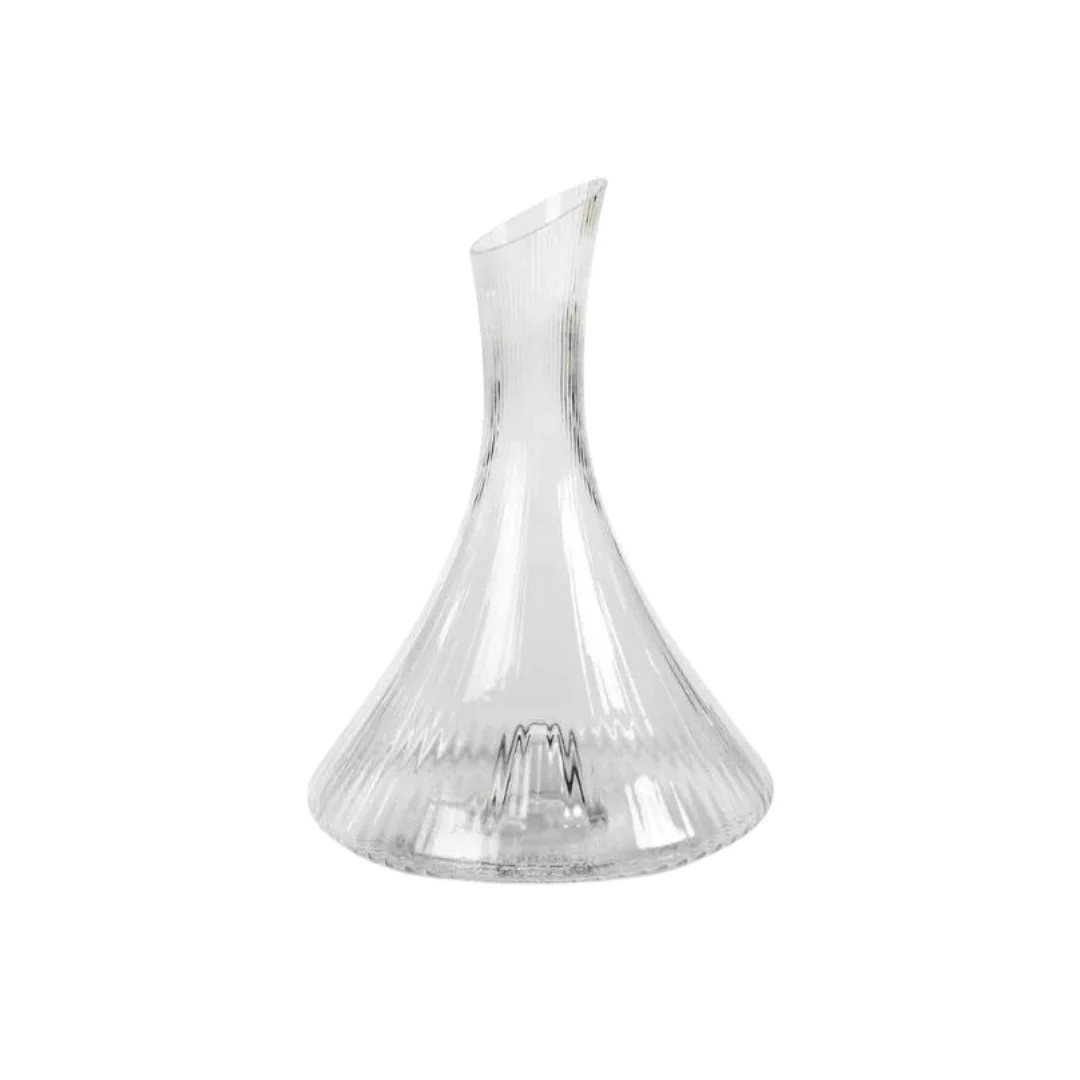 Fluted Decanter | Pink Antlers