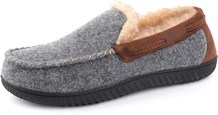 RockDove Men's Hearthfire Memory Foam Moc Slipper | Amazon (US)