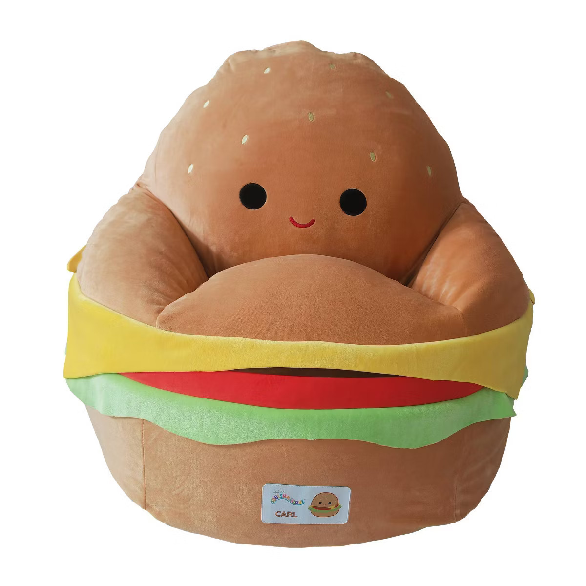 Squishmallows Carl Cheeseburger Kids' Bean Bag Chair | Target