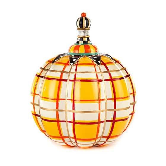 Tartan Spice Pumpkin - Butterscotch Plaid | MacKenzie-Childs