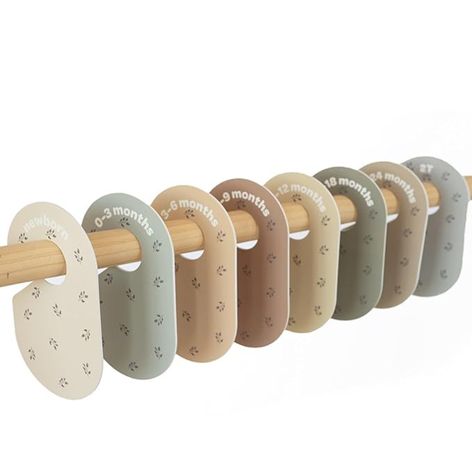 3 Sprouts Baby Closet Dividers Set of 8 - Toddler Clothes Organizer Hanger, Double-Sided Size Lab... | Amazon (US)