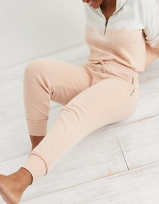 Aerie Fleece-Of-Mind Zip Jogger | American Eagle Outfitters (US & CA)