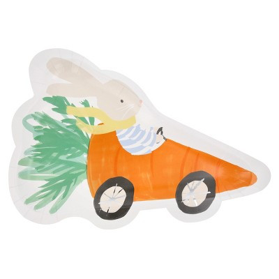 Meri Meri Racing Car Bunny Plates (Pack of 8) | Target