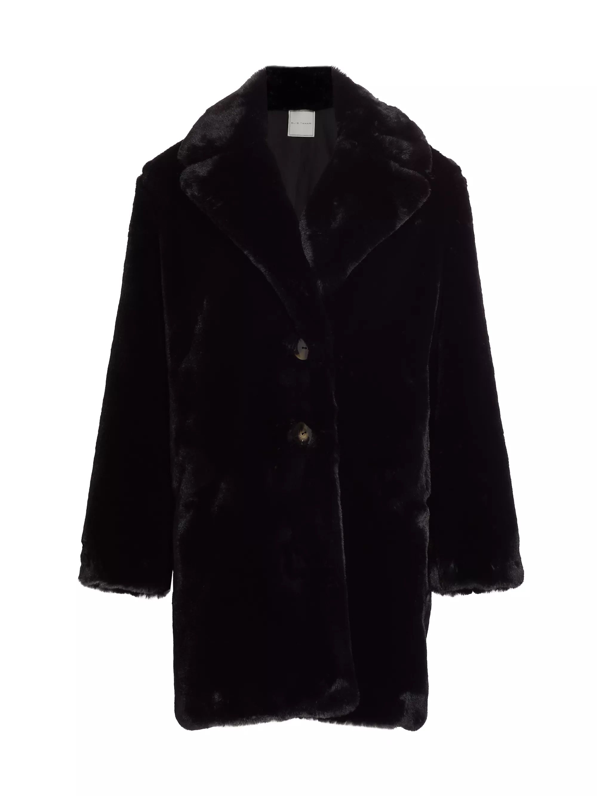 Noir Faux Fur Coat | Saks Fifth Avenue