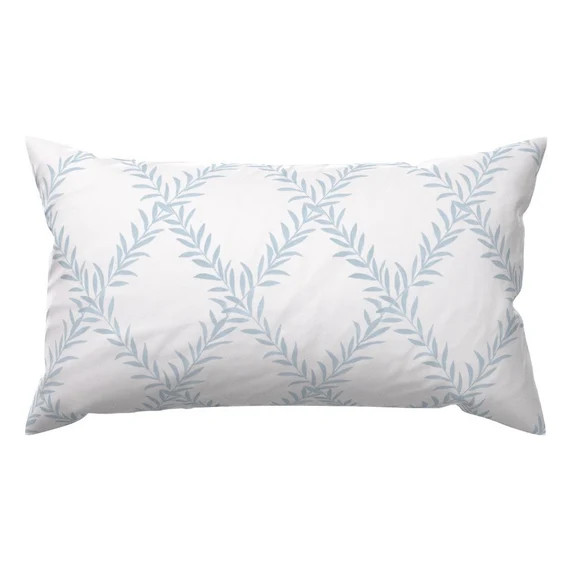 Diamond Trellis Accent Pillow - Leafy Trellis by danika_herrick - Coastal Nautical Soft Colors  R... | Etsy (US)