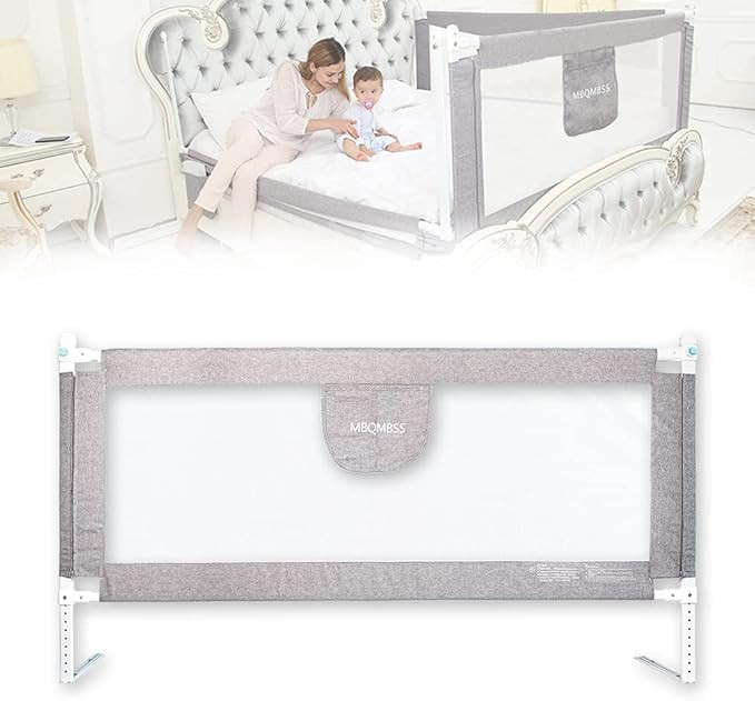 Bed Rail for Toddlers 69" L, Infants Safety Bed Guardrail, Baby Protector Rail with Breathable Fa... | Amazon (US)