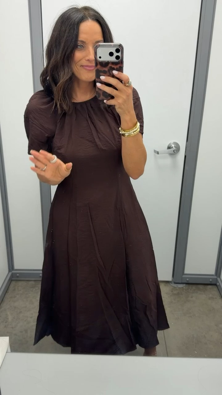this brown dress 😍 the kind of walmart find that looks way more expensive than it is

#walmartfinds #walmartfashion #affordablefashion #ltkfinds #fallfashion