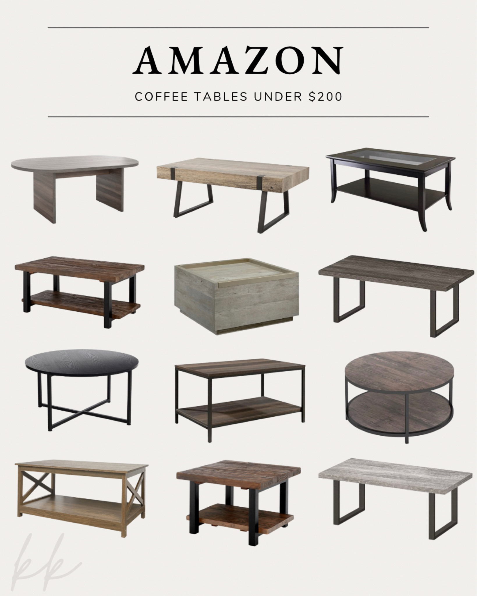 Amazon coffee tables under $200 

#LTKunder100 #LTKhome #LTKsalealert