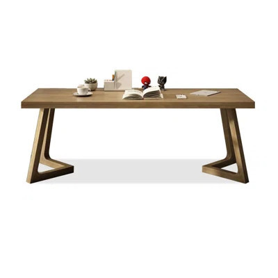 Brown Rectangular Solid Wood desks | Wayfair North America