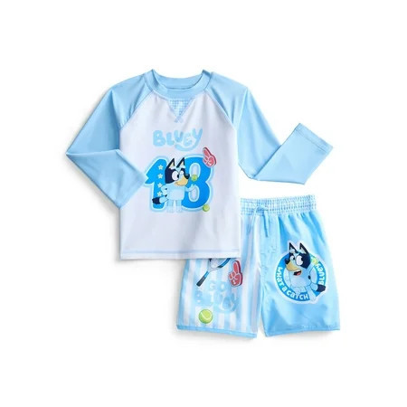 Character Toddler Boy Long- Sleeve Rash Guard and Trunk Swim Set, 2-Piece, Sizes 12M-5T | Walmart (US)