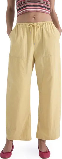 Pistola Theo Cotton Drawstring Pants in Light Tumeric at Nordstrom, Size X-Large | Nordstrom