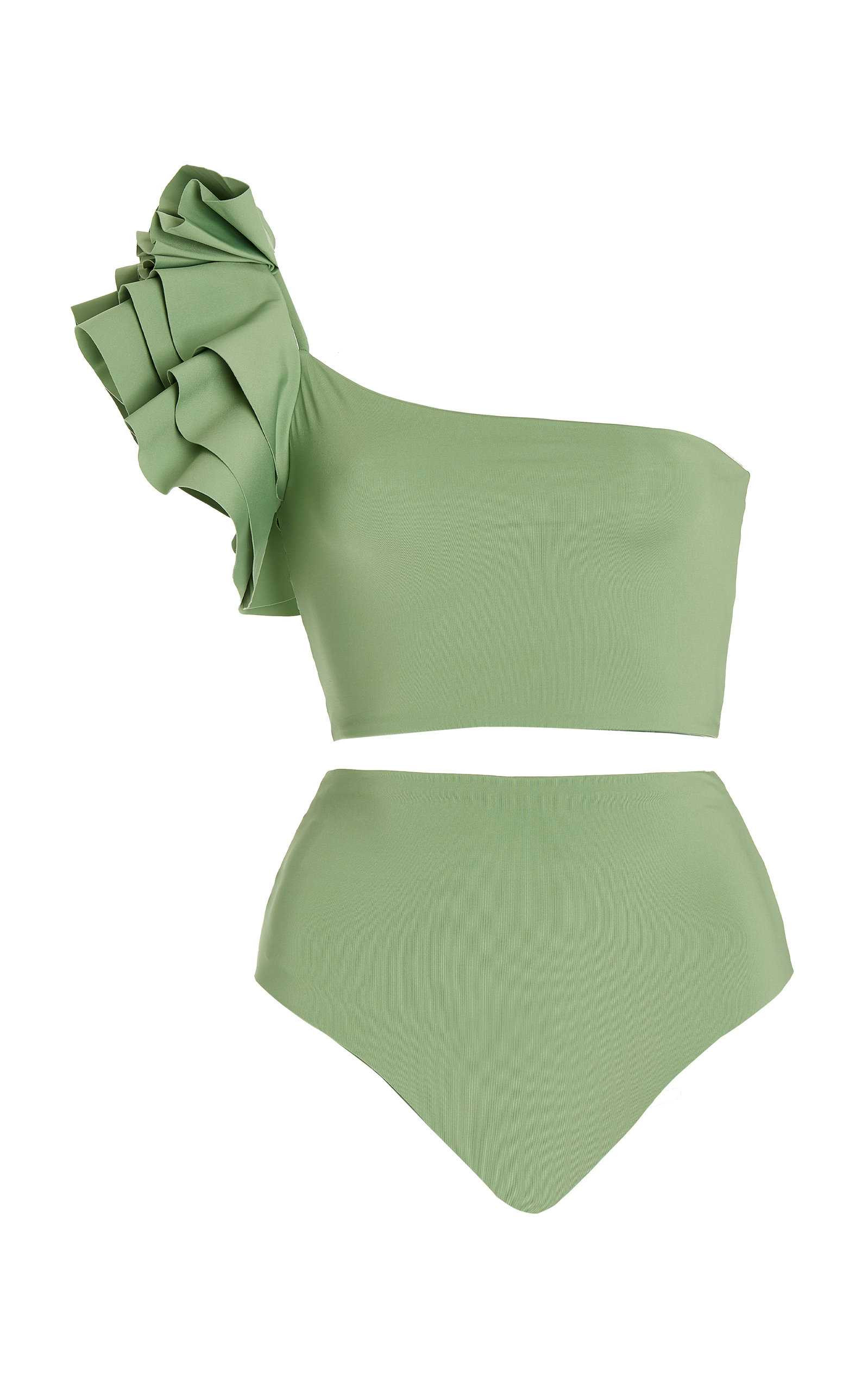 Procida One-Shoulder Ruffled Bikini | Moda Operandi (Global)