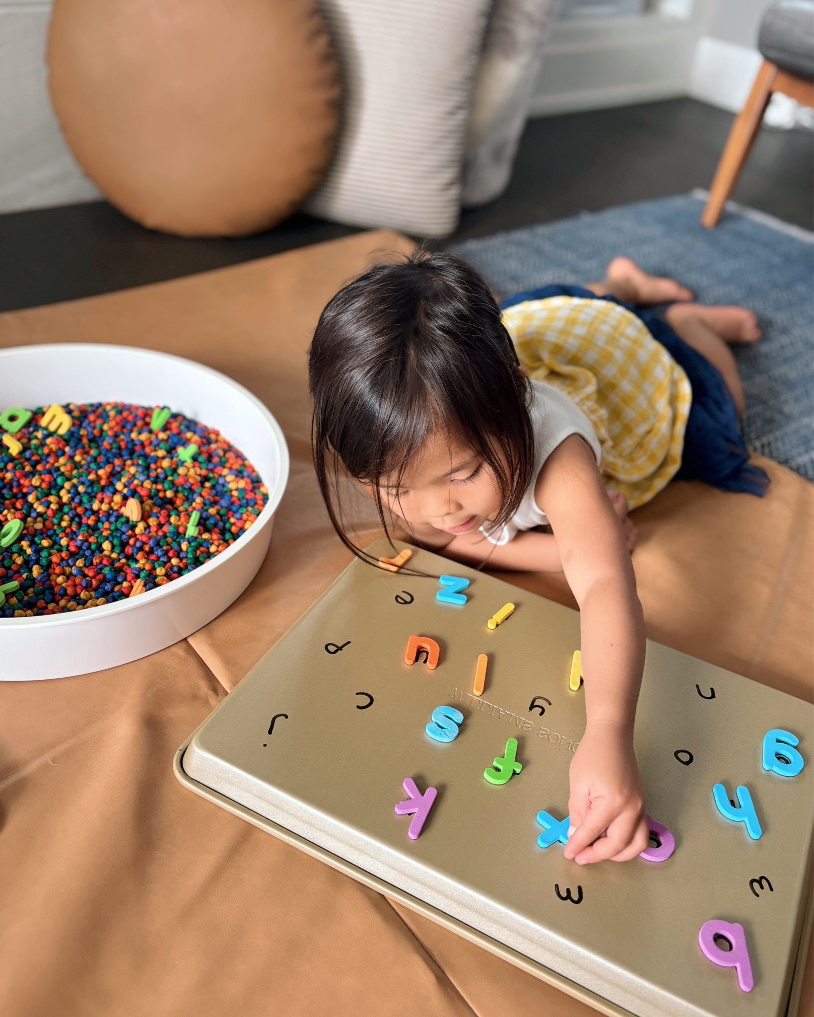 Magnetic letter match preschool activity 🔤

#homelearning #playandlearn

#LTKKids #LTKFamily