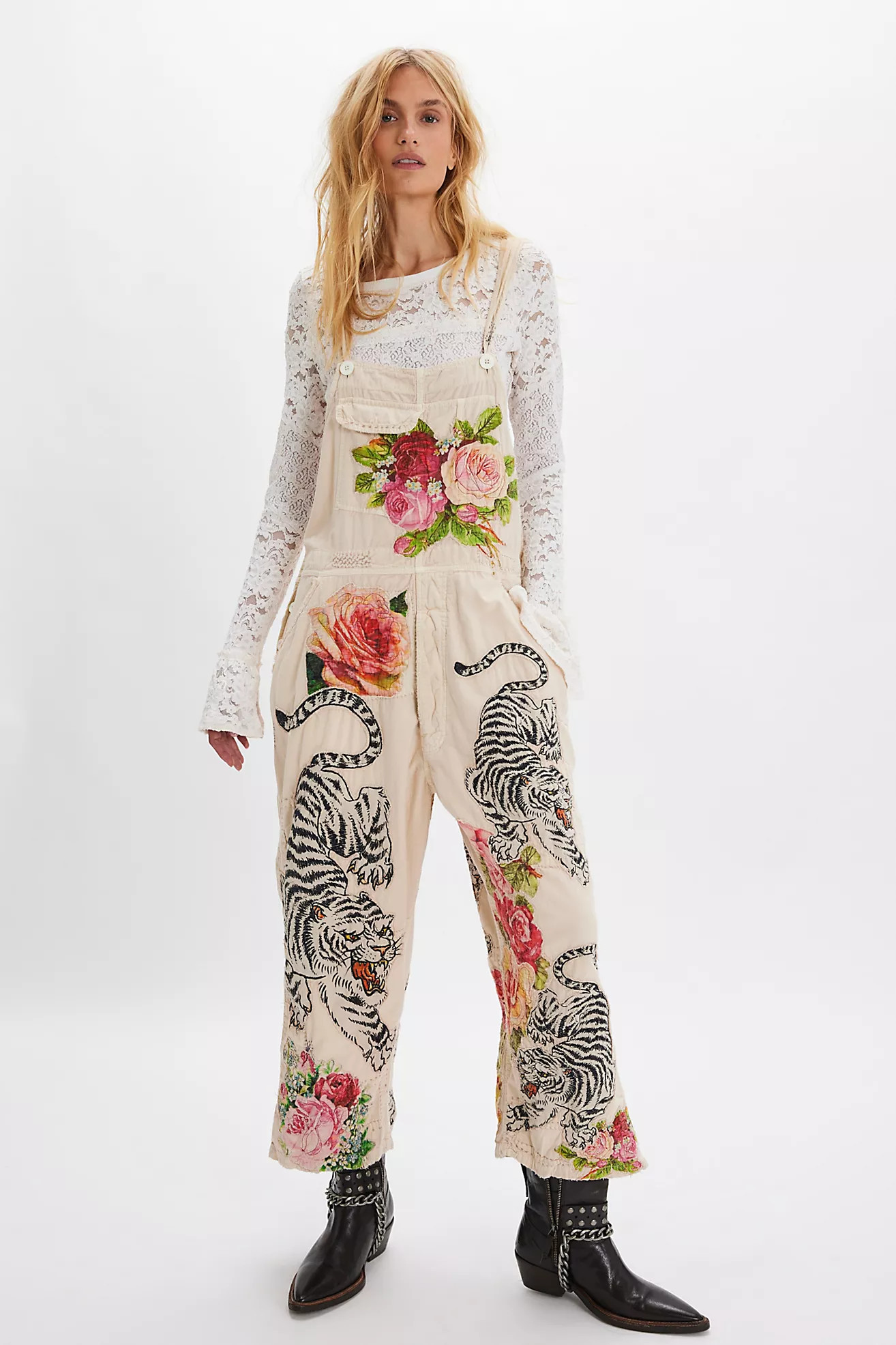 Magnolia Pearl Birch Floral Love Overalls | Free People (Global - UK&FR Excluded)