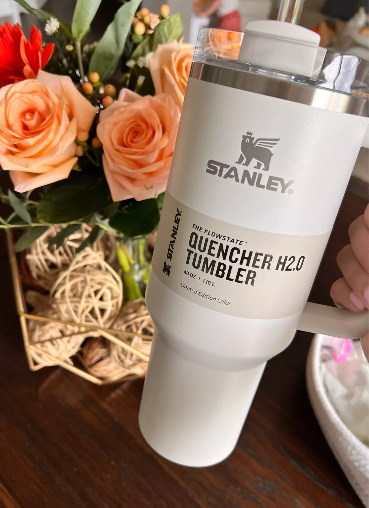 Stanley Adventure Quencher H2.0 Flowstate 40oz Stainless Steel  Tumbler-Brilliant White