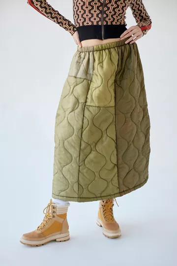 Urban Renewal Remade Surplus Quilted Skirt | Urban Outfitters (US and RoW)