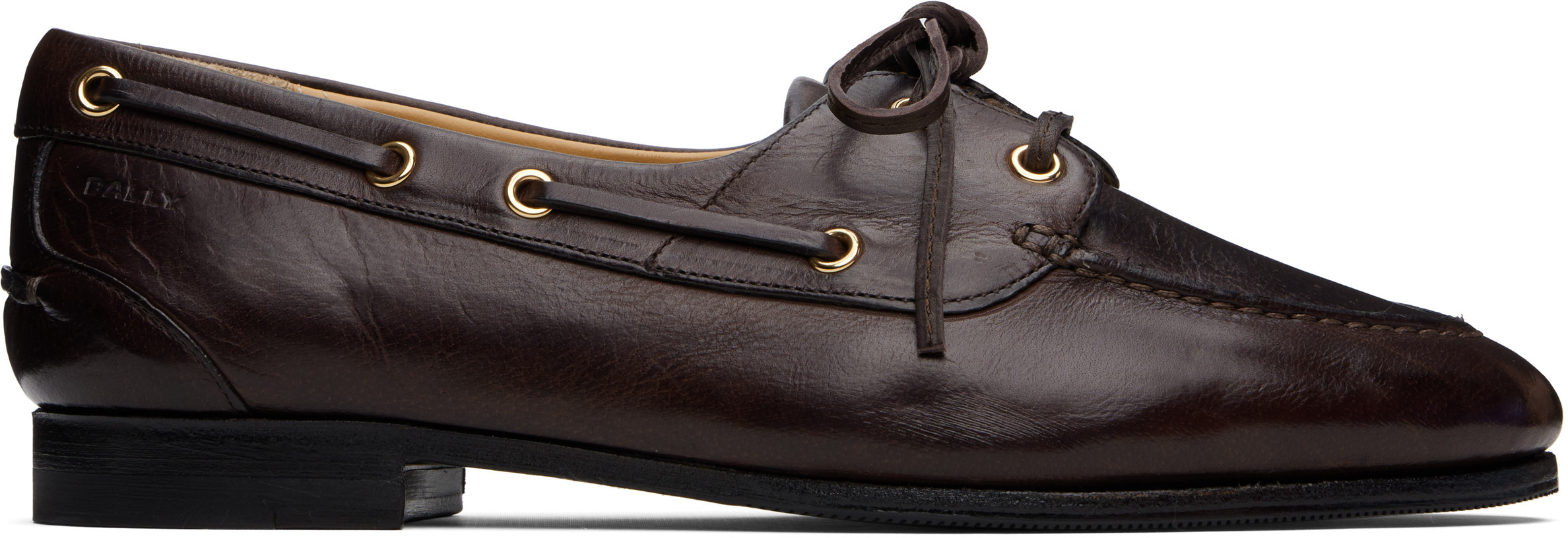 Bally Brown Plume Derbys | SSENSE
