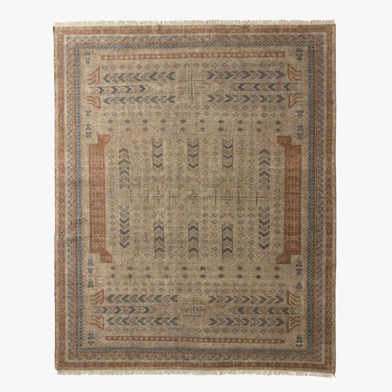Orin Hand-Knotted Brown Wool Area Rug 8'x10' + Reviews | CB2 | CB2