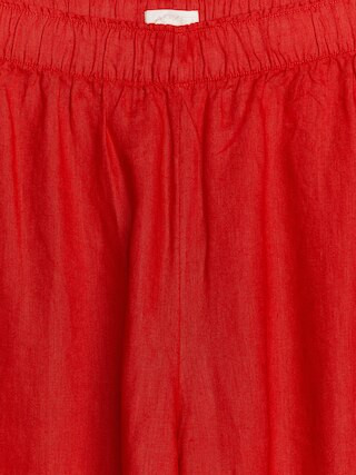 Wide Linen Trousers – Red – Women – ARKET GB | Arket UK