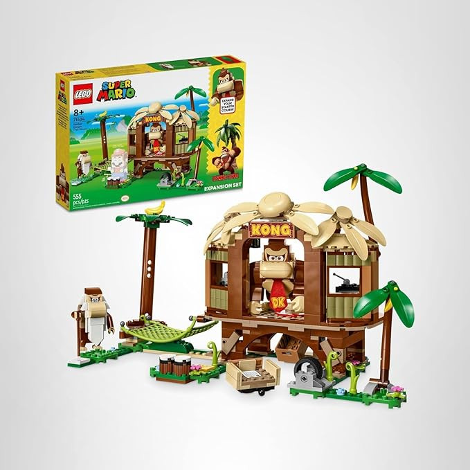 LEGO Super Mario Donkey Kong's Tree House Expansion Set - Building Toys for Boys & Girls, Ages 8+... | Amazon (US)