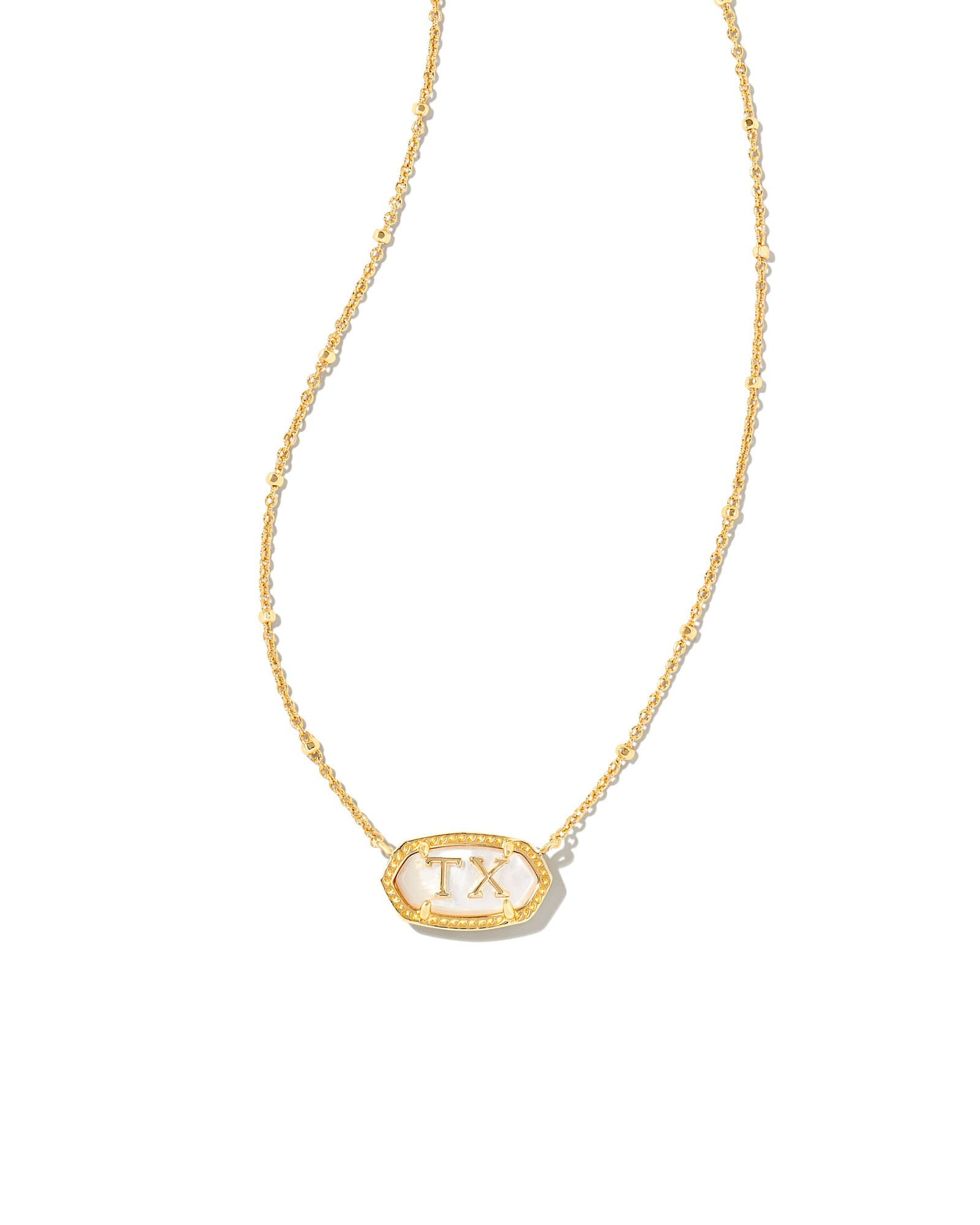 Kendra Scott Elisa Gold Texas Necklace in Ivory Mother-of-Pearl | Mother Of Pearl | Kendra Scott