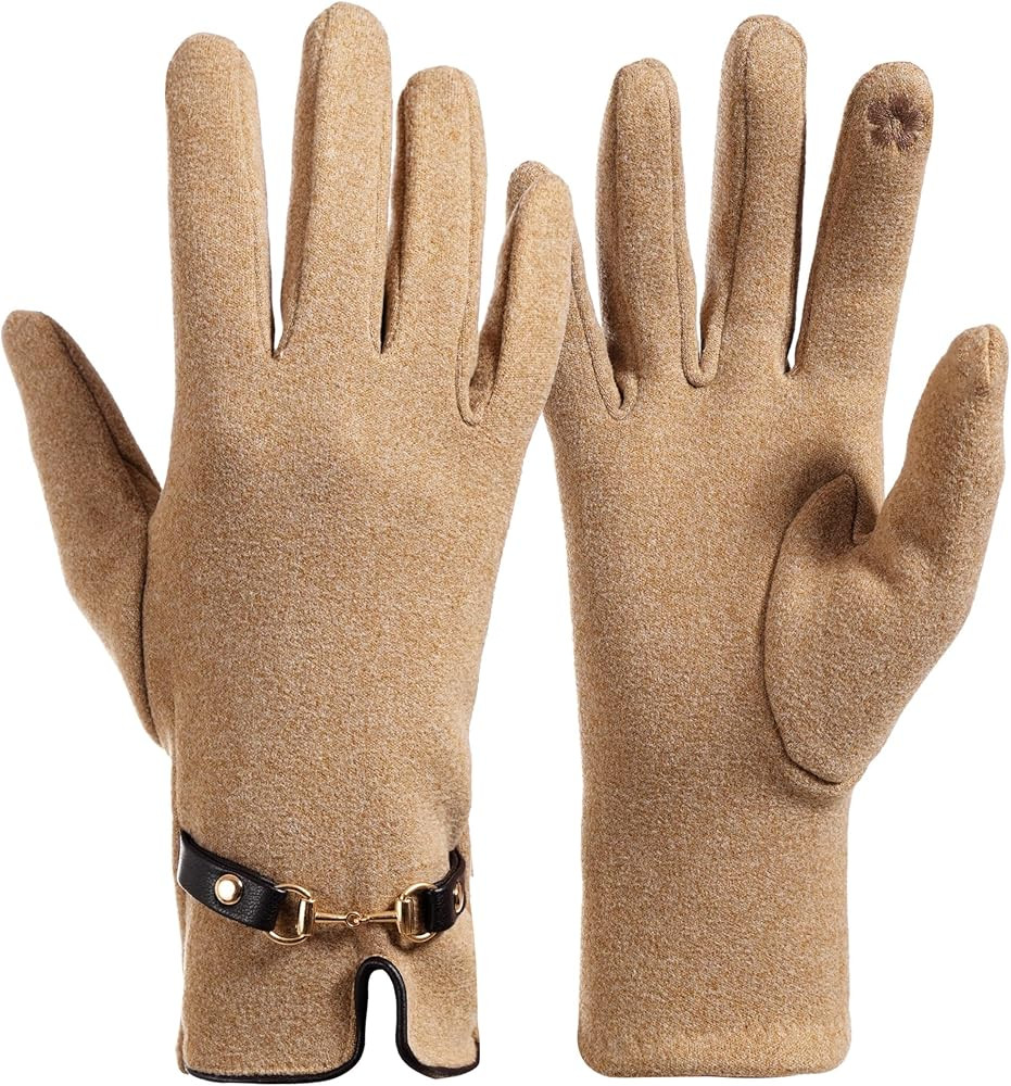 Winter Gloves, Suede, Thermal Warm | Amazon (US)