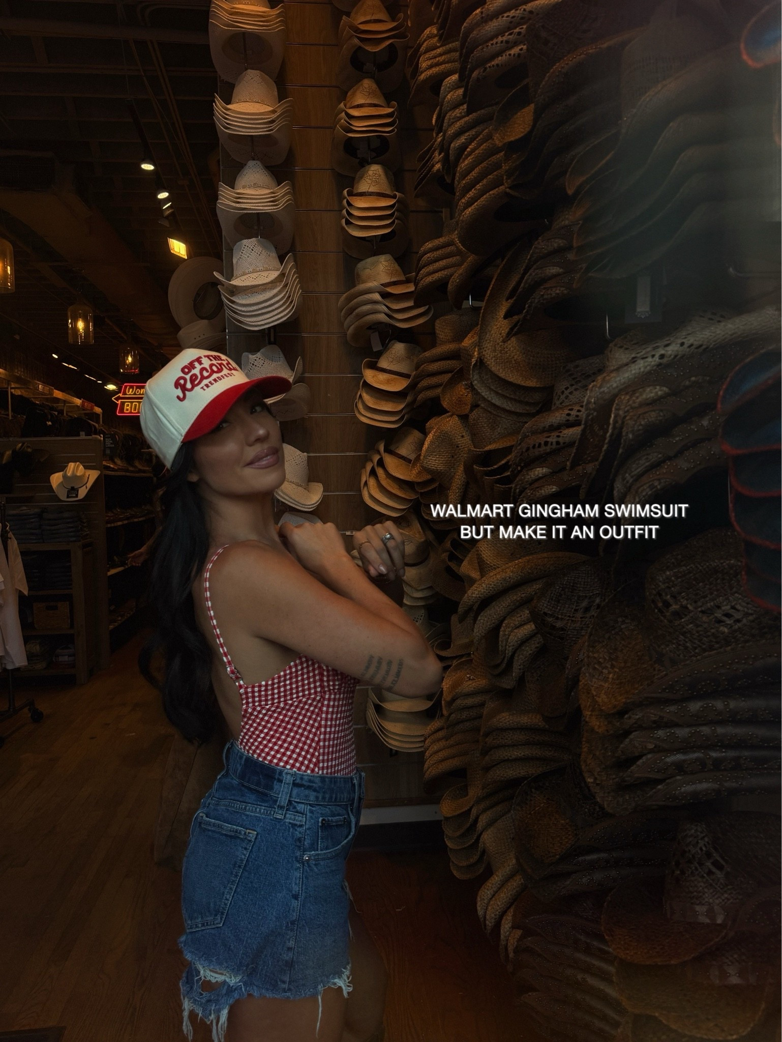 Country outfit with a Walmart gingham swimsuit! Wearing size small

#LTKootd #LTKgrwm #LTKdayinmylife