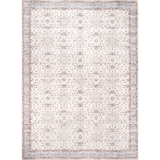 nuLOOM Gemma Machine Washable Transitional Floral Area Rug - Walmart.com | Walmart (US)