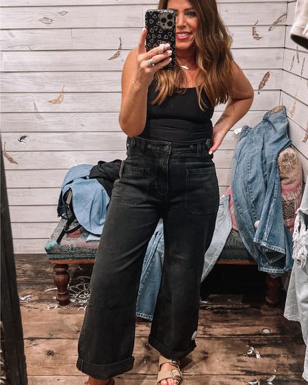Love these cute jeans from free people!
TTS and so flattering!
Available in several washes 
And the square neck Cami is so good it’s on sale 30% off right now and it comes in several colors 



#LTKover40 #LTKstyletip #LTKsalealert