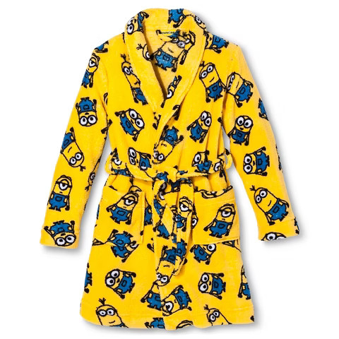 Boys' Despicable Me Minions Robe - Yellow | Target