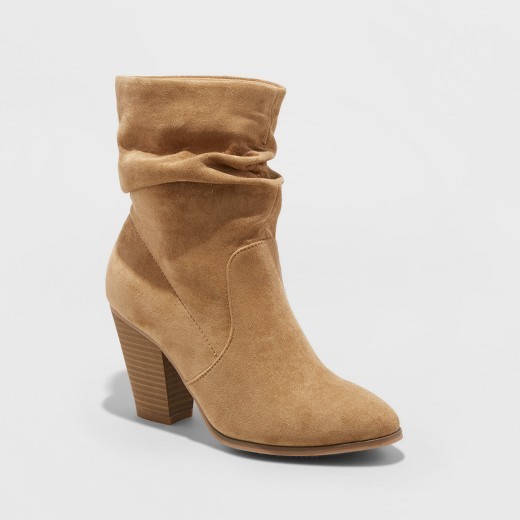 Women's Cristina Heeled Scrunch Booties - Mossimo Supply Co.™ | Target