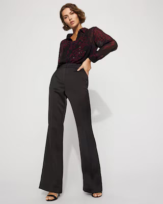 Piper Satin Flare Pant | White House Black Market