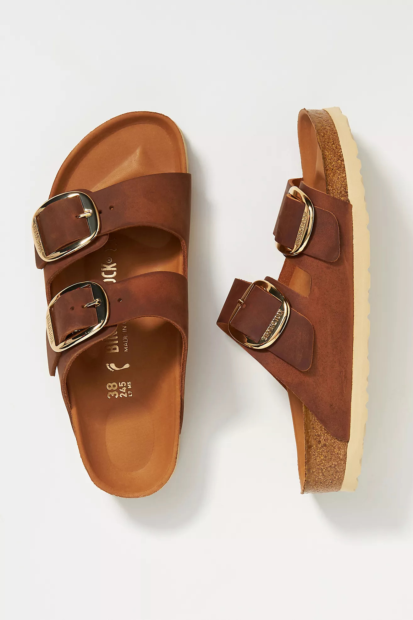 Birkenstock Arizona Big Buckle Nubuck Sandals | Anthropologie (US)