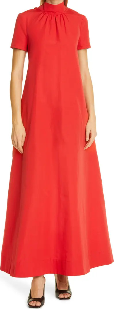 Ilana Short Sleeve Cotton Blend Maxi Dress | Nordstrom
