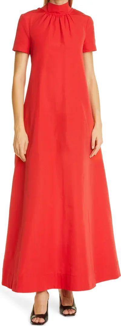 Ilana Short Sleeve Cotton Blend Maxi Dress | Nordstrom
