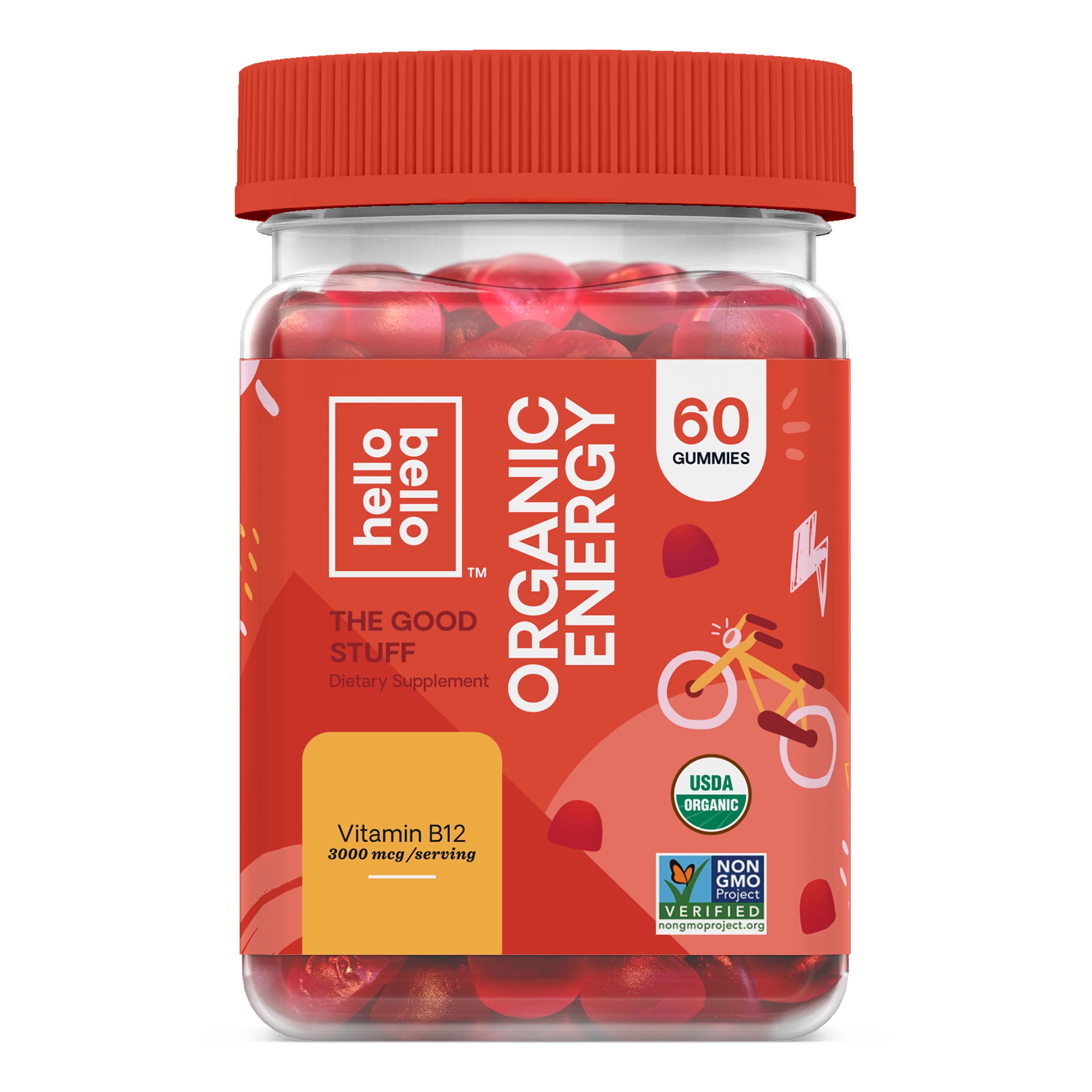 Hello Bello Organic Vitamin B12 Gummies, 3000mcg, 60ct - Walmart.com | Walmart (US)