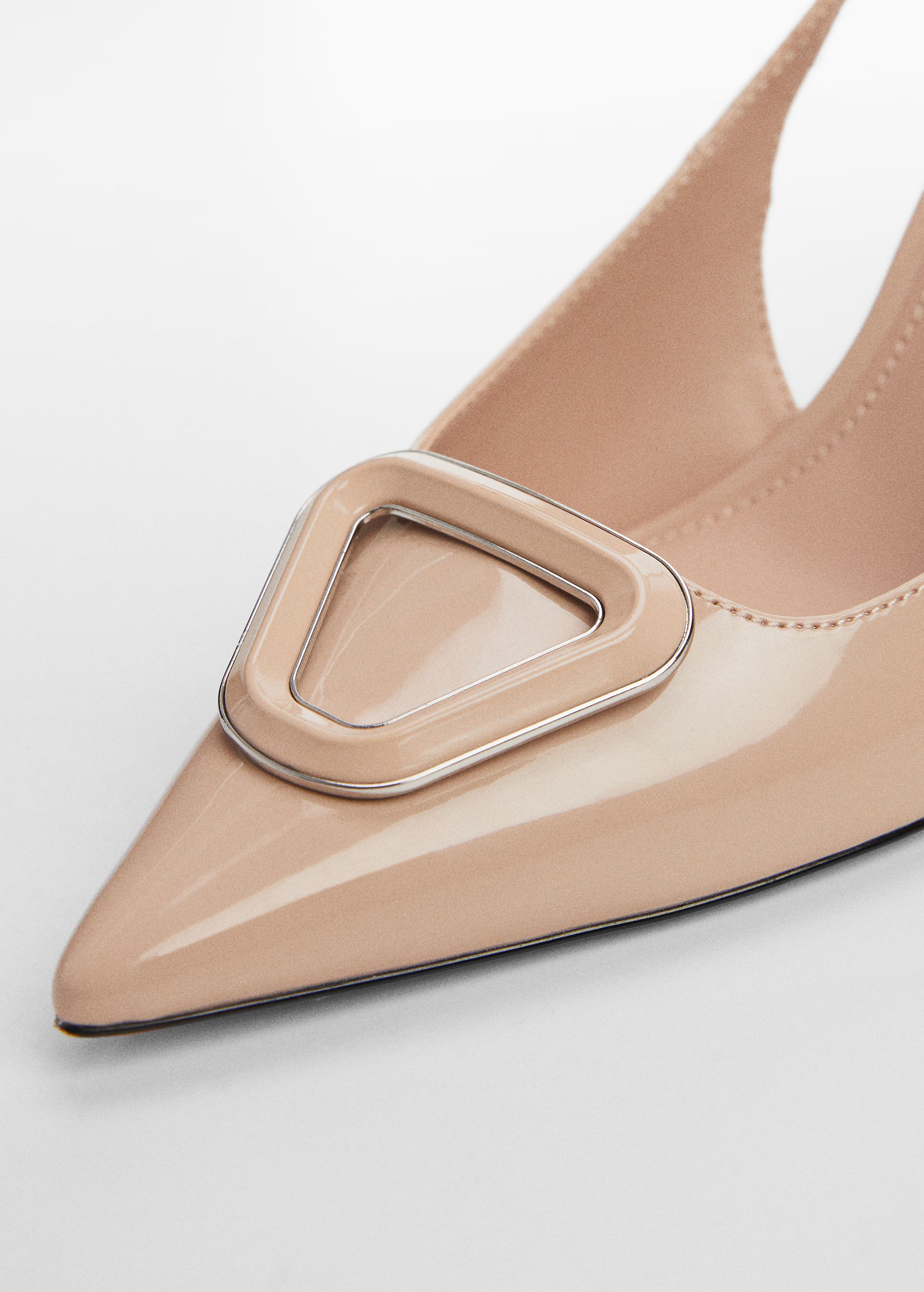 Patent leather-effect slingback shoes - Woman | MANGO USA | MANGO (US)