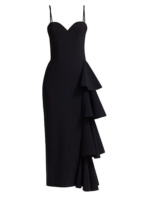 Gussie Tiered Ruffle Midi Dress | Saks Fifth Avenue