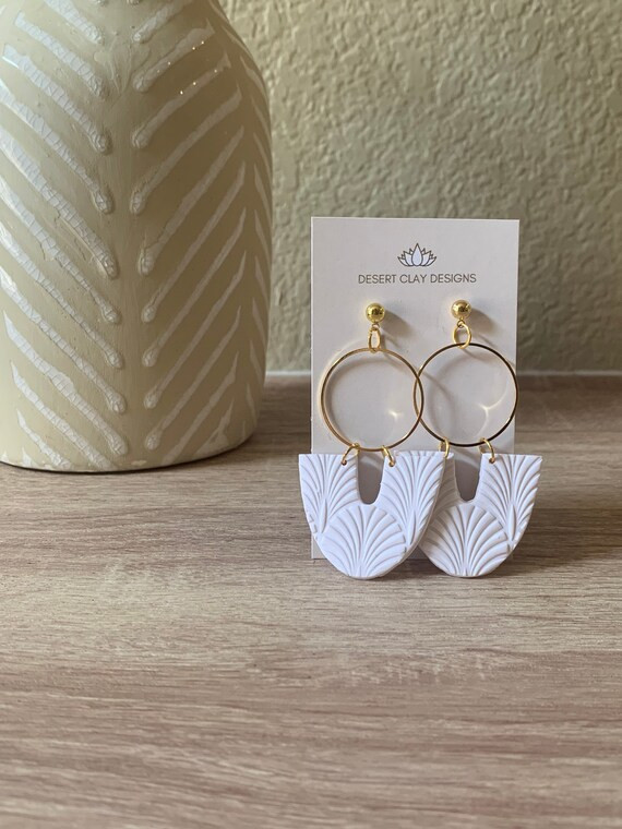 Isla  Clay Earrings  Handmade  Statement Earrings  Summer | Etsy | Etsy (US)