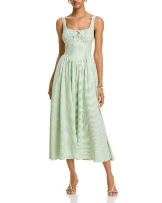 Corset Poplin Midi Dress | Bloomingdale's (US)