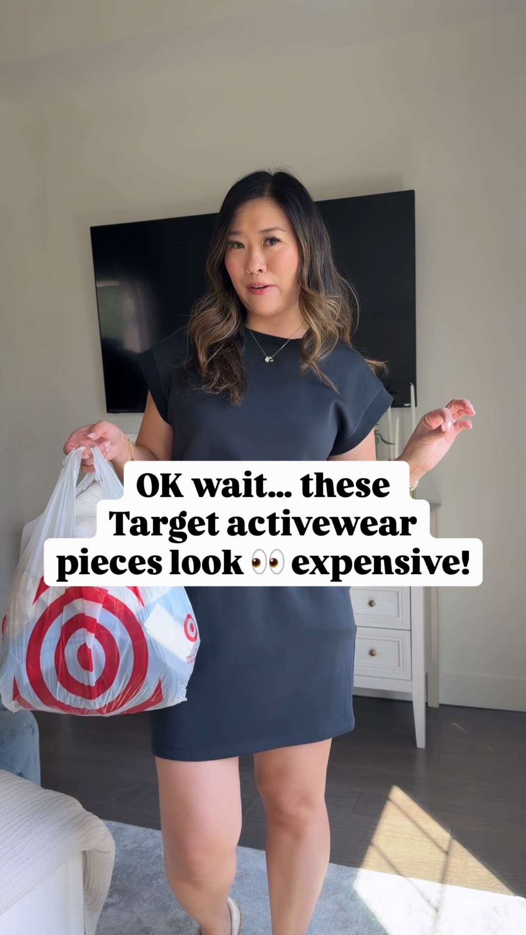 Target Activewear that looks like Spanx!
Black Dress: Small
Blue Floral Tank: Medium
Blue Floral Shorts: Medium
Top and Skort Sets: Medium