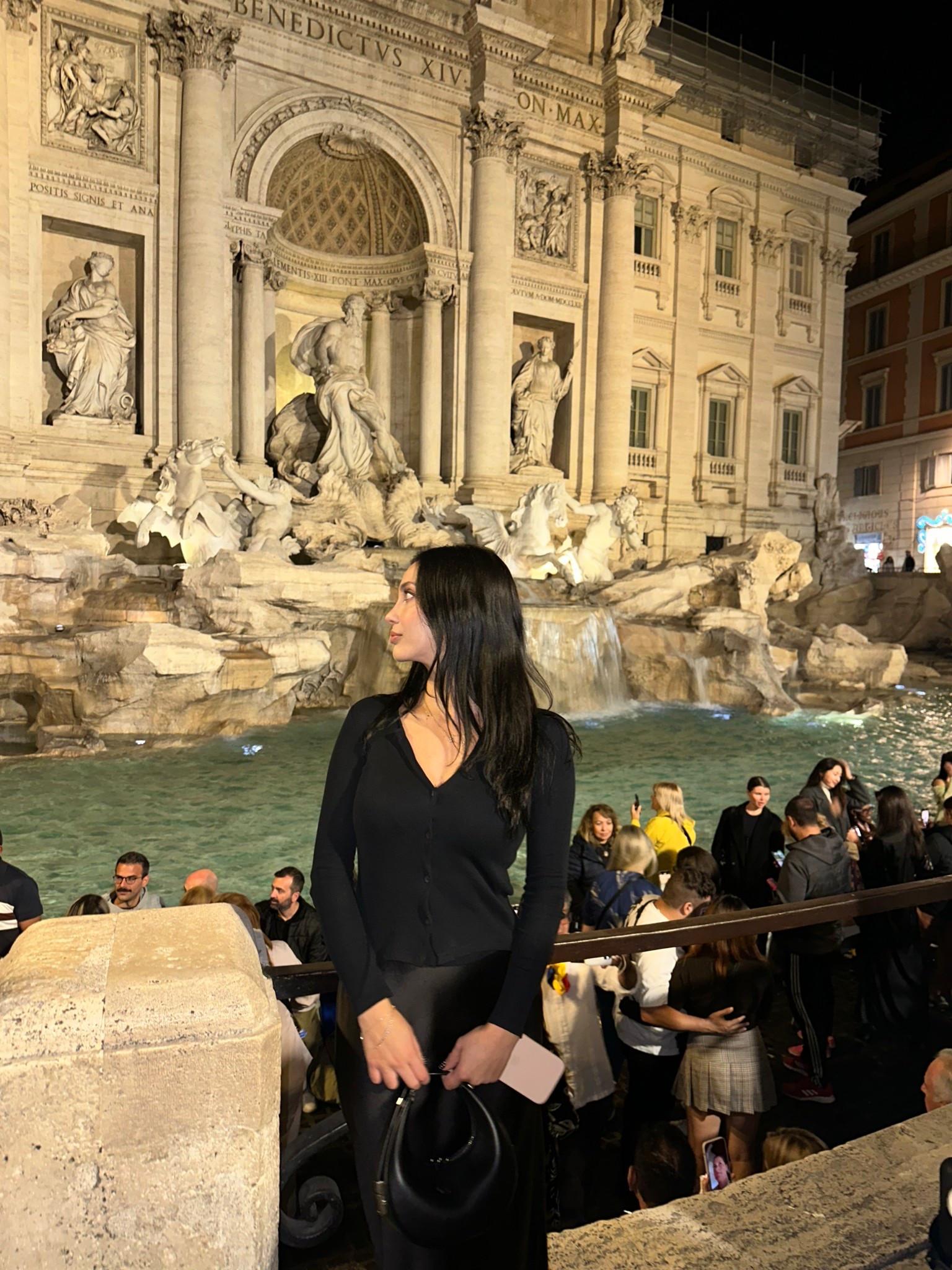 Black maxi satin skirt & Osoi black Toni leather mini bag - Rome autumn outfit

#LTKFindsUnder50 #LTKSeasonal #LTKStyleTip