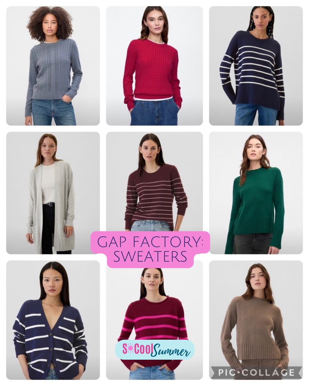 Sweaters at Gap Factor.  Some are neutral-cool.

#hocsummer #coolsummer #lightsummer #truesummer #softsummer #pastelsummer #darksummer #brownsummer #sweetpeasummer #summerpalette #summerfinds

#LTKSaleAlert #LTKSeasonal #LTKHoliday