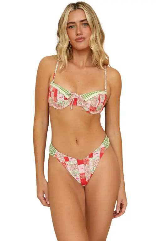 Dippin Daisys Eze Super Cheeky Bikini Bottom in Villefranche at Nordstrom, Size Large | Nordstrom
