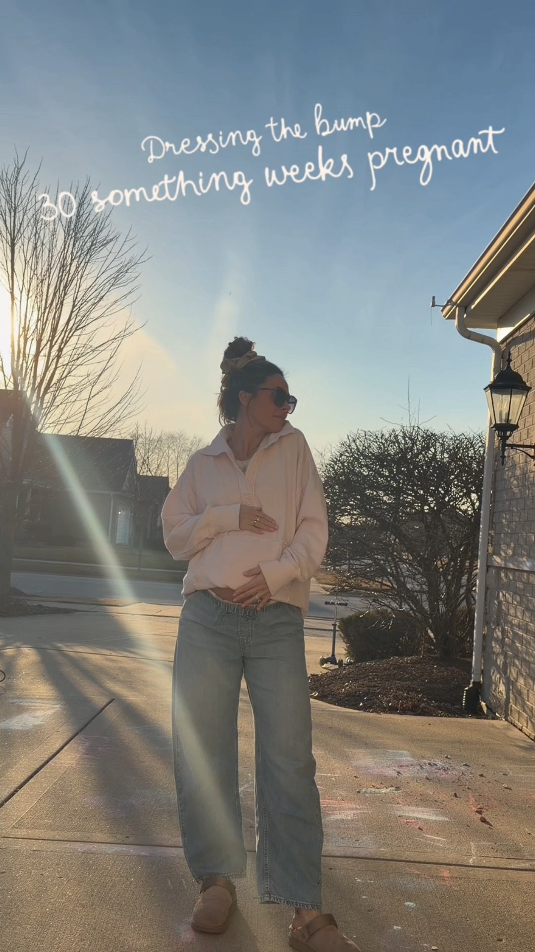 I’d say pants run big, sized up to medium & they’re roomy! 

Gap, aerie, pregnant, bump style 

#LTKBump #LTKBaby