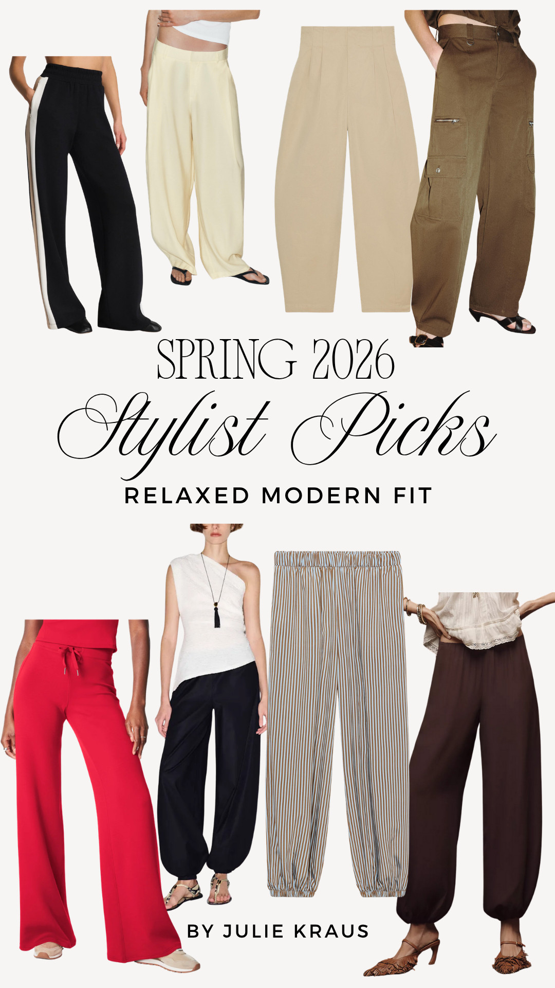 My top picks for relaxed fit pants that still look incredibly chic. I love these for going from casual days to date nights without missing a beat. 

Relaxed Fit Pants • Comfortable Chic • Spring Pants 2026 

 #LTKSeasonal #LTKOver40