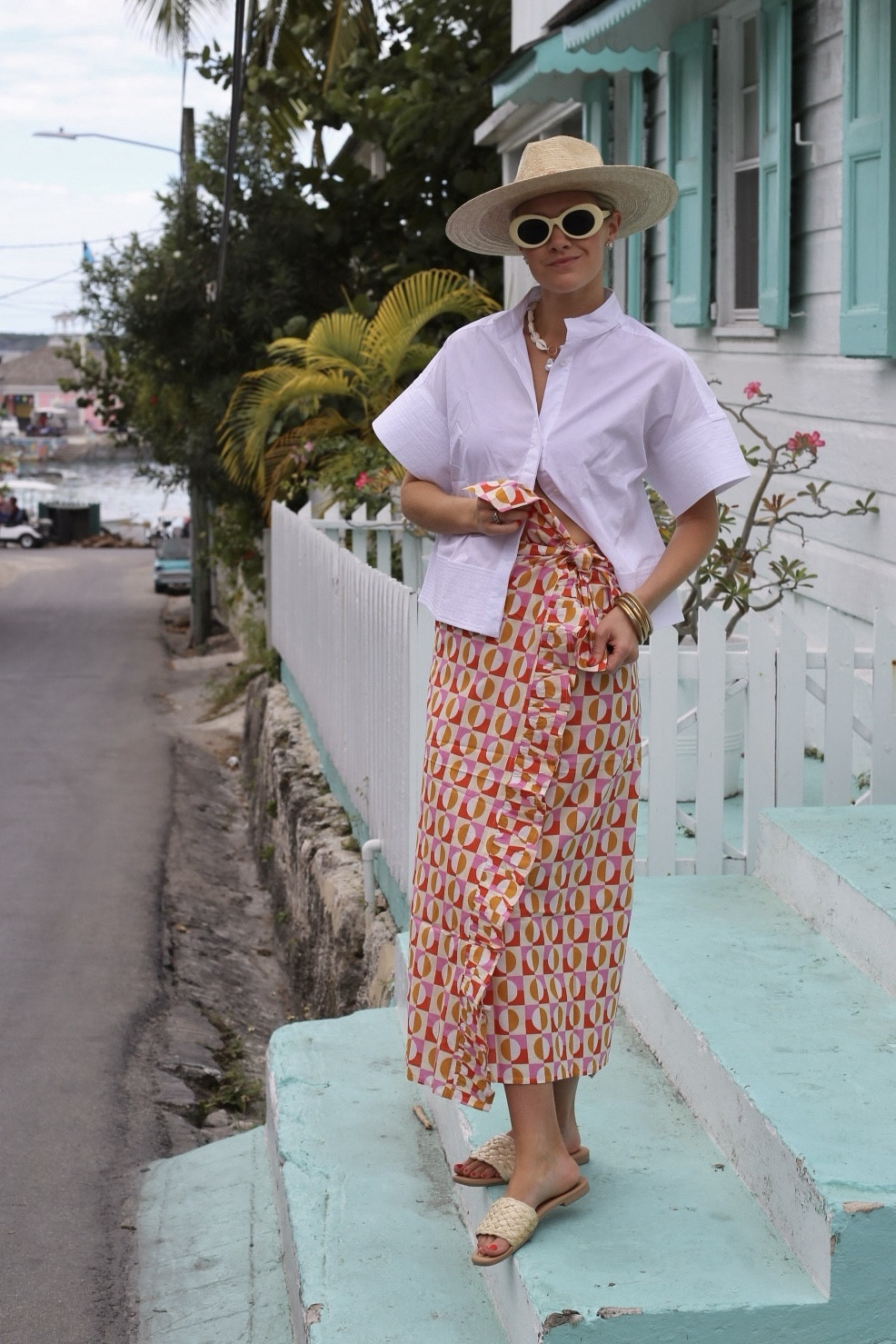 I wore these @sunshinetiendashop sarongs and hats on our recent trip to Harbour Island, and it was the easiest way to elevate my everyday bathing suit look! The tie details on these make them so user-friendly with the cutest ruffle detailing! 
They are 30% right now for Black Friday with the code: BLKFRIDAY2024 —If you have a warm weather lover, these would make the perfect Christmas gift! Oh, and check out their jewelry collection while you’re at it! Happy 10 years, @sunshinetiendashop, thank you for making my vacation happy! 
 
#bevacationhappy #warmweather #vacationstateofmind #ad #liketkit 

#LTKstyletip #LTKSeasonal #LTKtravel