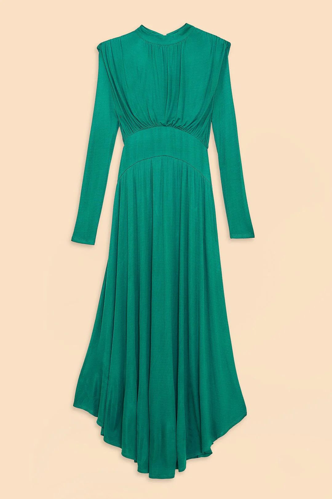emerald high neck maxi dress | FarmRio