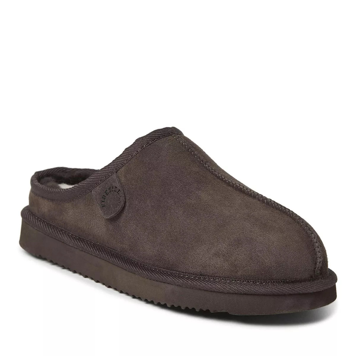 Fireside By Dearfoams Men's Grafton Genuine Shearling Clog Slipper | Target