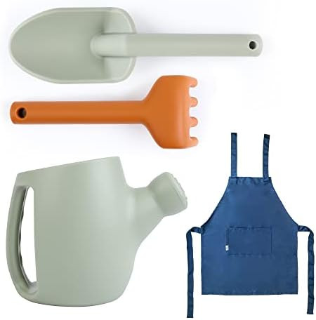 BLUE GINKGO Kids Garden Tools - Silicone Kids Gardening Tool Set - Child Friendly Kids Shovel and... | Amazon (US)